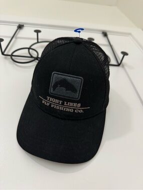 Simms Tight Lines Fly Fishing Co. black trucker cap #fishing #outdoor